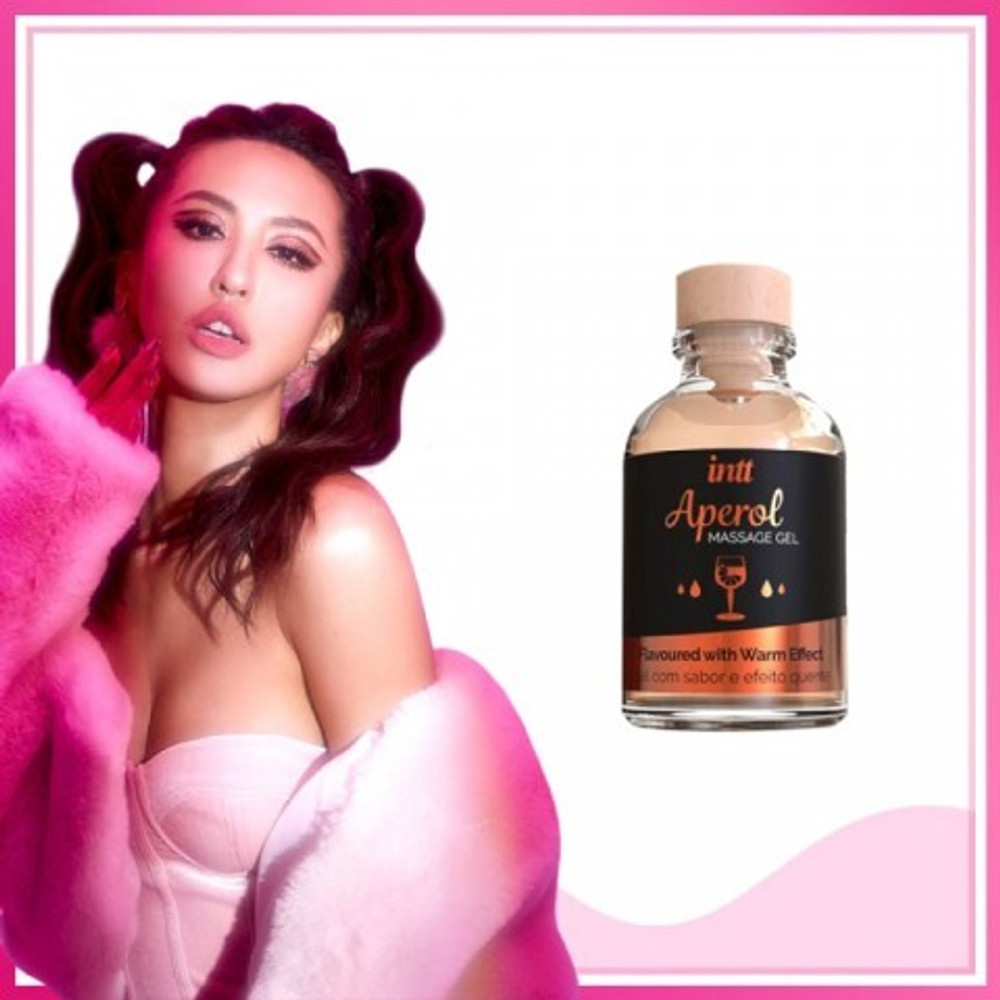 Intt Aperol Massage Gel - Съедобный гель для интимного массажа, 30 мл (Апероль)