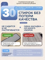 Насадки для швабры с распылителем на липучках, микрофибра