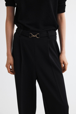 Брюки Ponte di Roma с декоративным ремнём - H&M