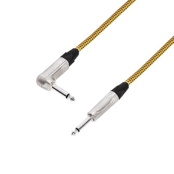 Adam Hall K5IRP0450VINTAGE - кабель инструментальный в оплетке, Neutrik TRS (jack) 6,3 mm mono - TRS