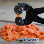 Кусачки и оранжевая колотая смальта DK01 10x17 мм | ArtWorker