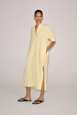 ПЛАТЬЕ-РУБАШКА В КЛЕТКУ — ZW COLLECTION — ZARA