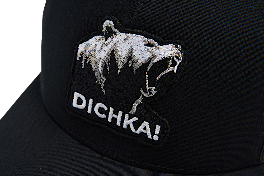 Бейсболка Narval Dichka! Roar Rawcut Black&White с сеткой 5P -