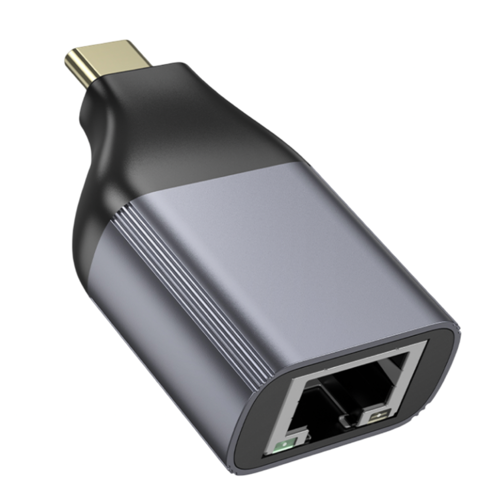 Кабель-переходник Hoco UA35 Type-C на RJ45 серый