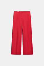 БРЮКИ ПРЯМОГО КРОЯ ИЗ ЛЬНА — ZARA