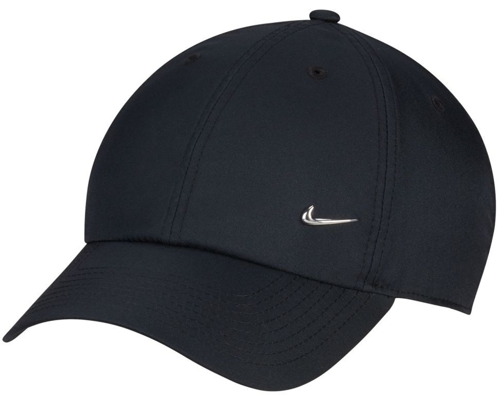 Теннисная кепка Nike Dri-Fit Club Unstructured Metal Swoosh Cap - черный