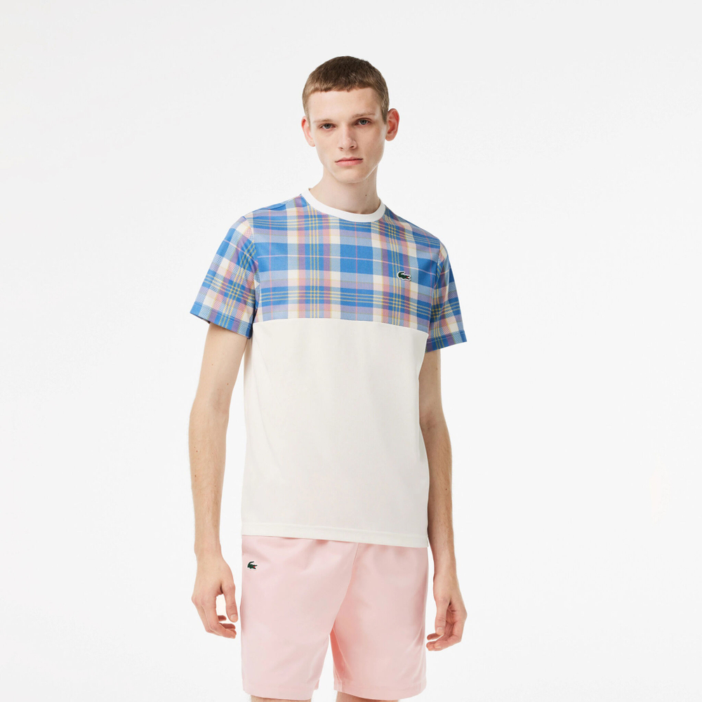 Мужское теннисное поло Lacoste T-Shirt Men - Multicoloured, Blue