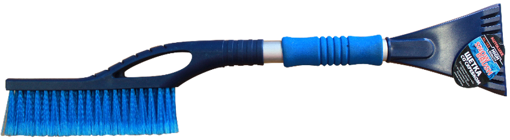 Щетка со скребком AL-102-(кор.12шт) син.