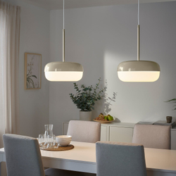 IKEA BLÅSVERK  (ИКЕА БЛОСВЕРК)  -  Лампа подвесная - бежевый 37 см