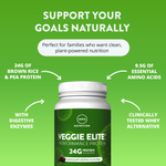 MRM Nutrition, Veggie Elite®, протеин для повышения производительности, шоколадное мокко, 1110 г (2,45 фунта)
