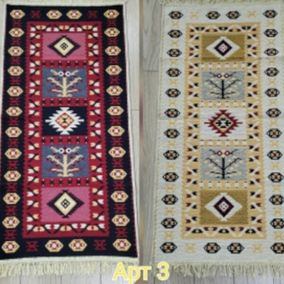 Коврик интерьерный с бахромой ВОСТОК (VOSTOK) 80*150 двухсторонний 3