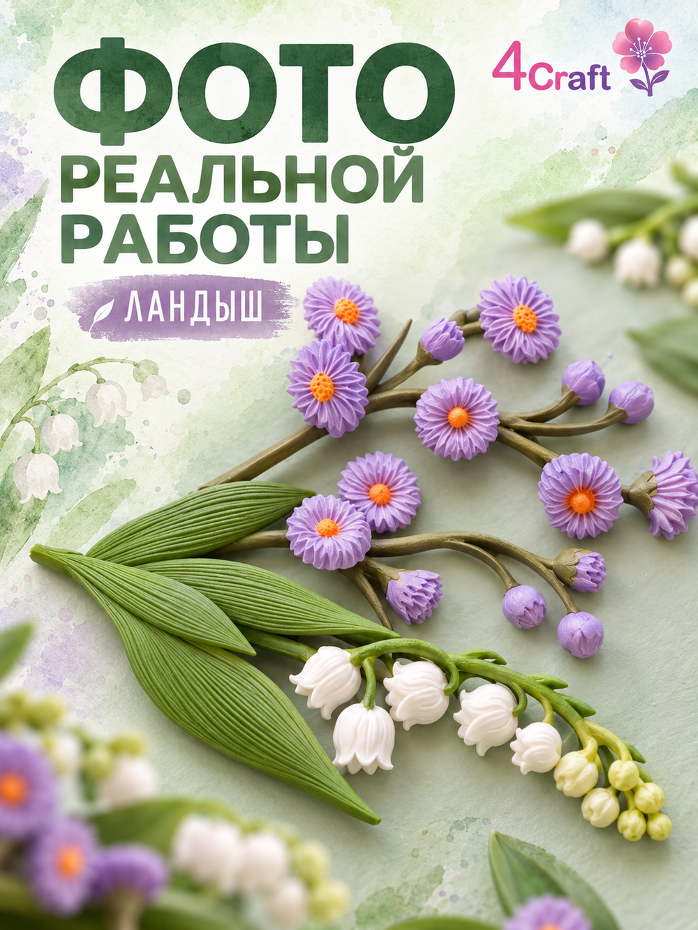 Прямоугольный молд "Ландыш"
