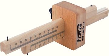 Деревянный рейсмус с двумя фиксаторами PINIE 210х65х75 мм 41-3