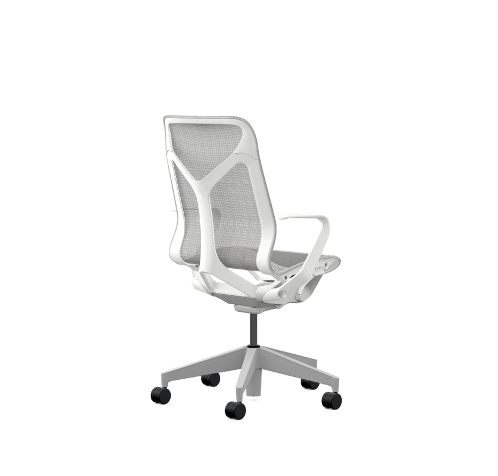Кресло Herman Miller Cosm, средняя спинка, цвет Mineral, нерегулируемые подлокотники
