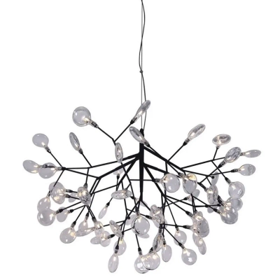 Светильник подвесной Crystal Lux EVITA SP63 BLACK/TRANSPARENT 1690/263