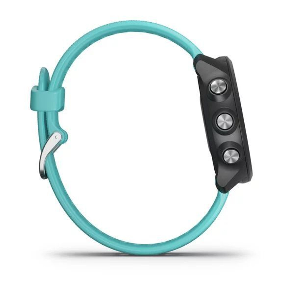 Часы Garmin Forerunner 245 Music черный с бирюзовым ремешком, 010-02120-32