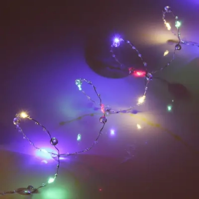 Гирлянда для дома «Льдинка» на батарейках 2,0 м 20 ламп LED, 3 реж, IP-20, Мультицвет