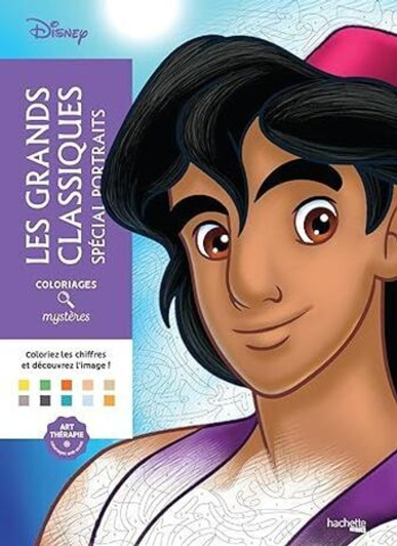 Раскраска по номерам Coloriages mysteres Disney - Великая классика, портреты, 128стр.