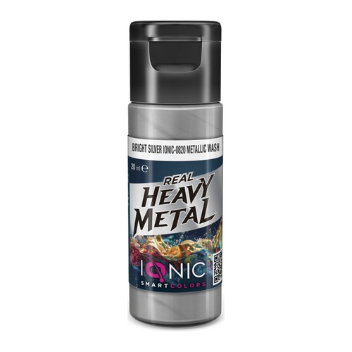Проливка Bright Silver Metallic Wash — Ionic Real Heavy Metal, 20 мл, IONIC-0820