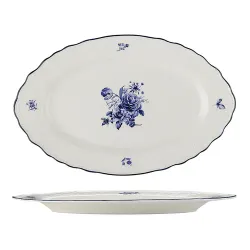 Блюдо овальное 30,6*19,4 см h2,3 см Blue Flower P.L. Proff Cuisine [1]