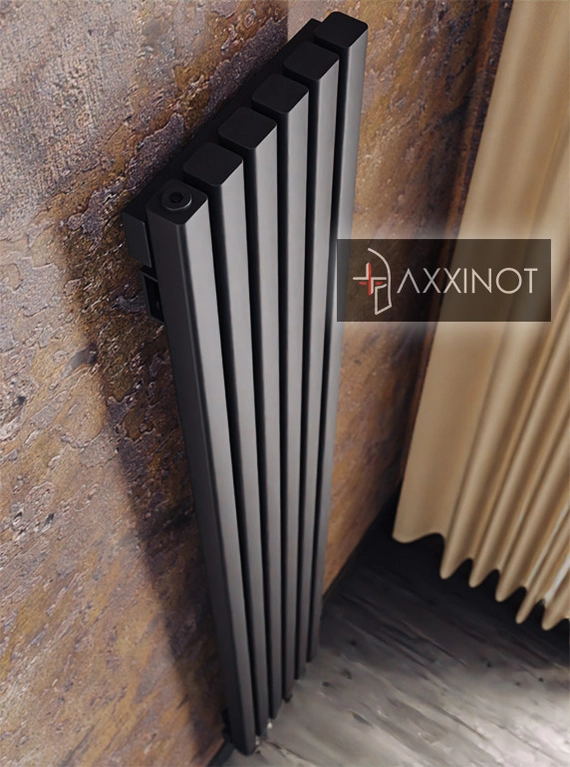 Axxinot Fortalla V 2500 - вертикальный трубчатый радиатор высотой 2500 мм, черный