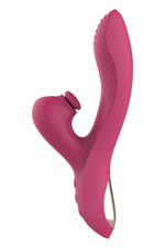 Розовый вибратор-кролик Dual G-Spot Vibe - 22,5 см. (Цвет: розовый)