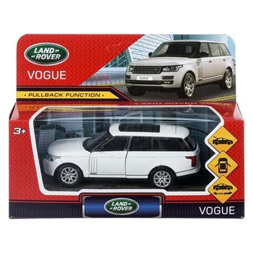 Машина металл RANGE ROVER VOGUE длина 12 см, двер, багаж, инерц, белый, кор. Технопарк
