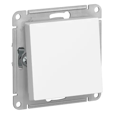 ATLASDESIGN AQUA 1-клавишный ПЕРЕКЛЮЧАТЕЛЬ, IP44, сх.6, 10АХ, механизм, БЕЛЫЙ