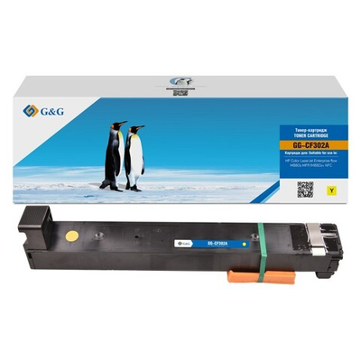 Картридж G&G, аналог HP CF302A (827A) для CLJ flow M880, желтый (32k)