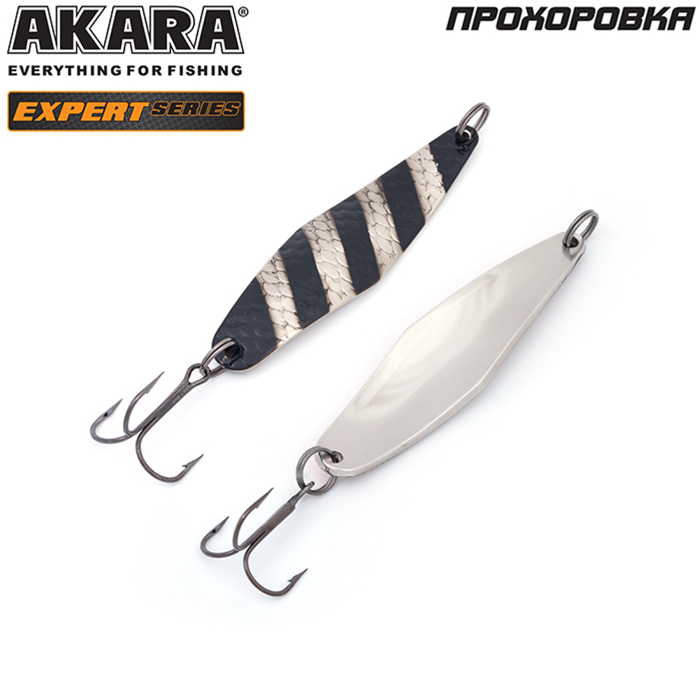 Блесна колебалка Akara Expert Прохоровка 80 мм 25 гр. 14/SIL