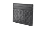 GUCCI Cow Leather Card Holder Card Holder Men"s Black