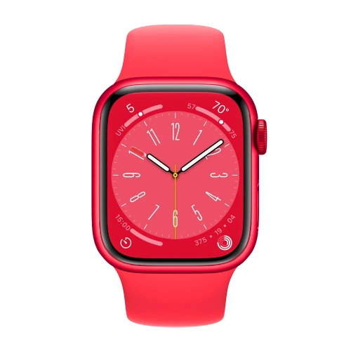 Умные часы Apple Watch Series 8 GPS, 41mm, Aluminium Case with Sport Band M/L, Red (Красный)