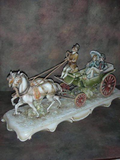 Статуэтка. Фарфор. Аллея влюблённых. Capodimonte. Италия