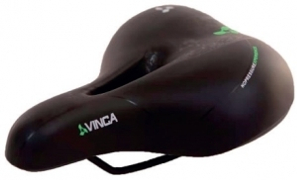Седло комфортное, 260*220мм, черное, Vinca Sport VS 107