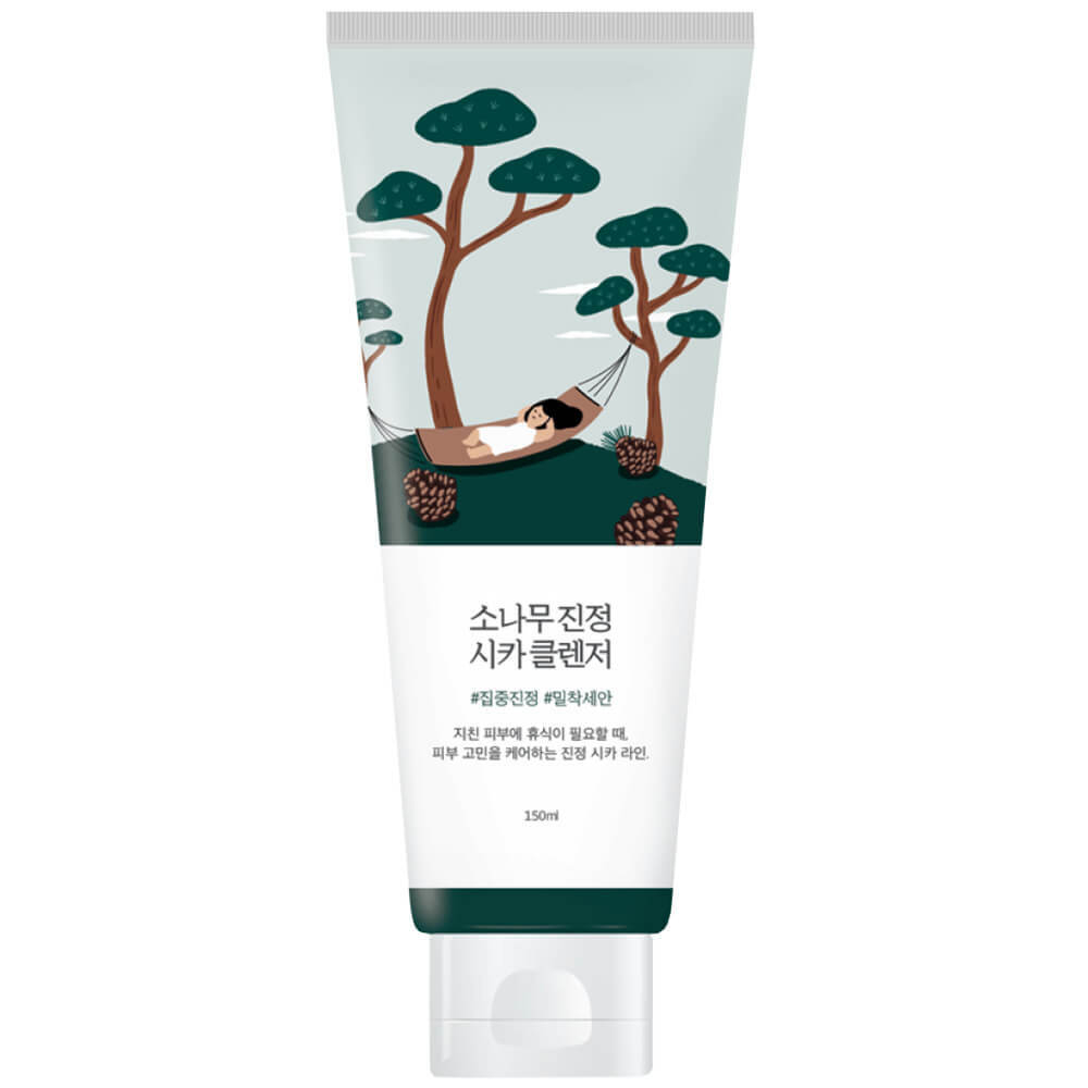 Пенка с экстрактом сосны и центеллы для проблемной кожи Round Lab Pine Calming Cica Cleanser