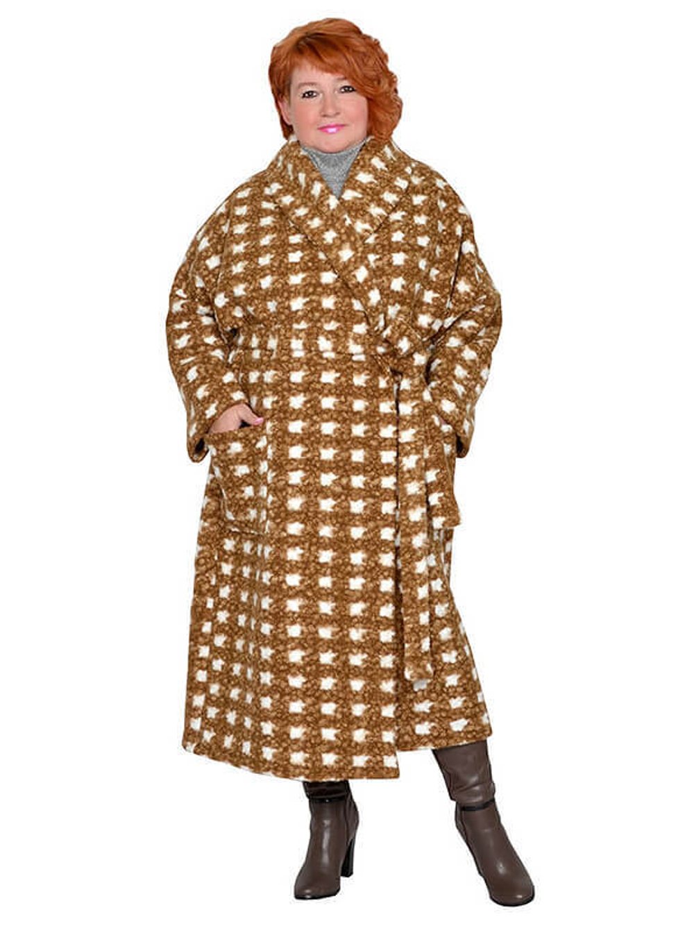 Пальто с поясом Сибилла