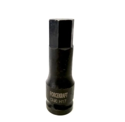 Головка-бита 6-гранная ударная 17мм,1/2'' FORCEKRAFT FK-24407817MPB