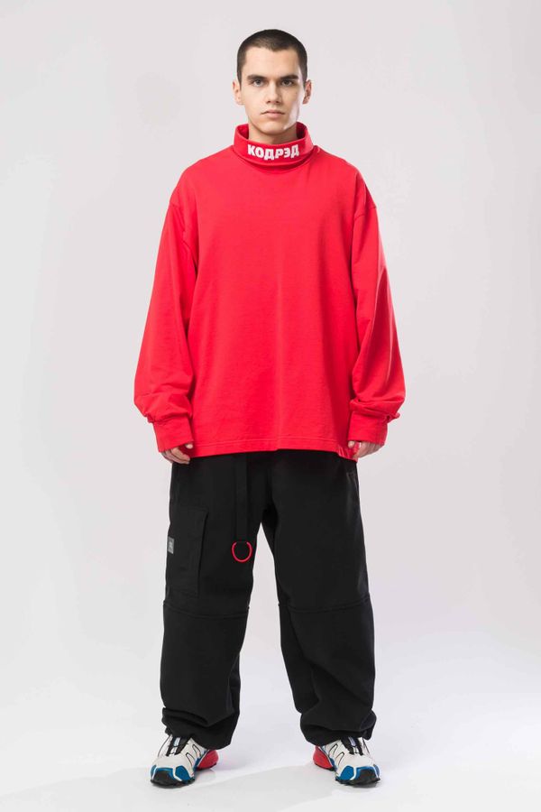 Водолазка оверсайз Rollneck Wide Coderedneck Красная светлая - фото 2