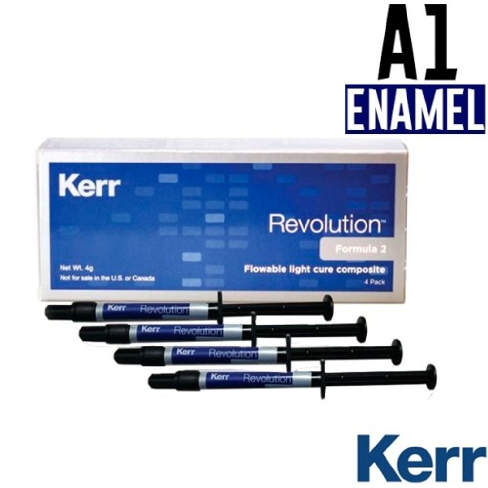 Revolution Formula 2, Эмаль A1 (4 шприца по 1гр + 20 насадок), жидкий композитный материал