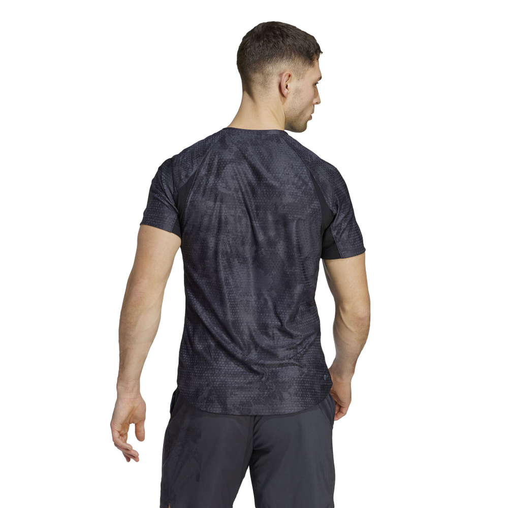 Мужское теннисное поло adidas Paris Freelift T-Shirt Men - Dark Grey, Black