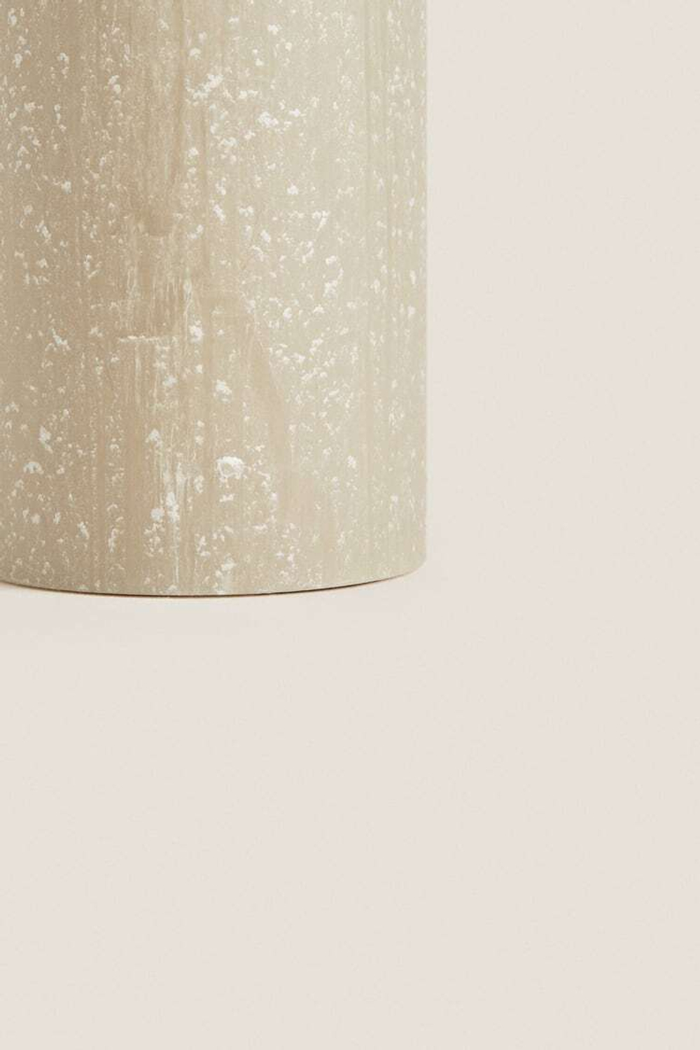 ZARA HOME ДЛИННАЯ ЦИЛИНДРИЧЕСКАЯ СВЕЧА,  КОРИЧНЕВЫЙ/ЗЕЛЕНЫЙ