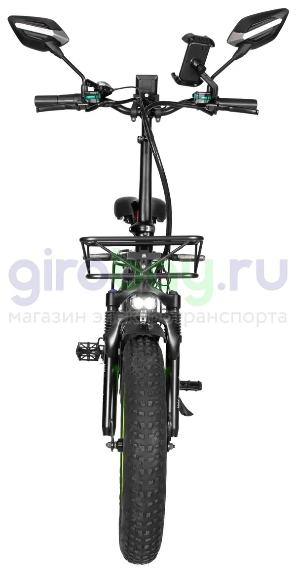 Электровелосипед Syccyba F10 Pro 2025 года (48V/15Ah) - Салатовый обод фото №13
