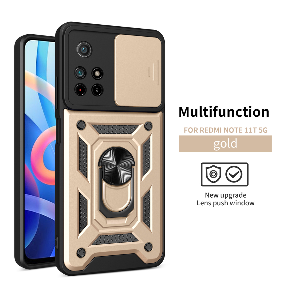 Чехол с кольцом Bumper Case для Xiaomi Poco M4 Pro 5G