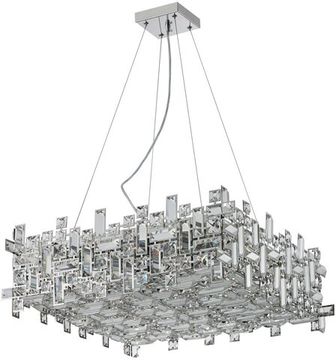 Люстра подвесная 10*Е14 2171/09/10P хром Tetrix Stilfort