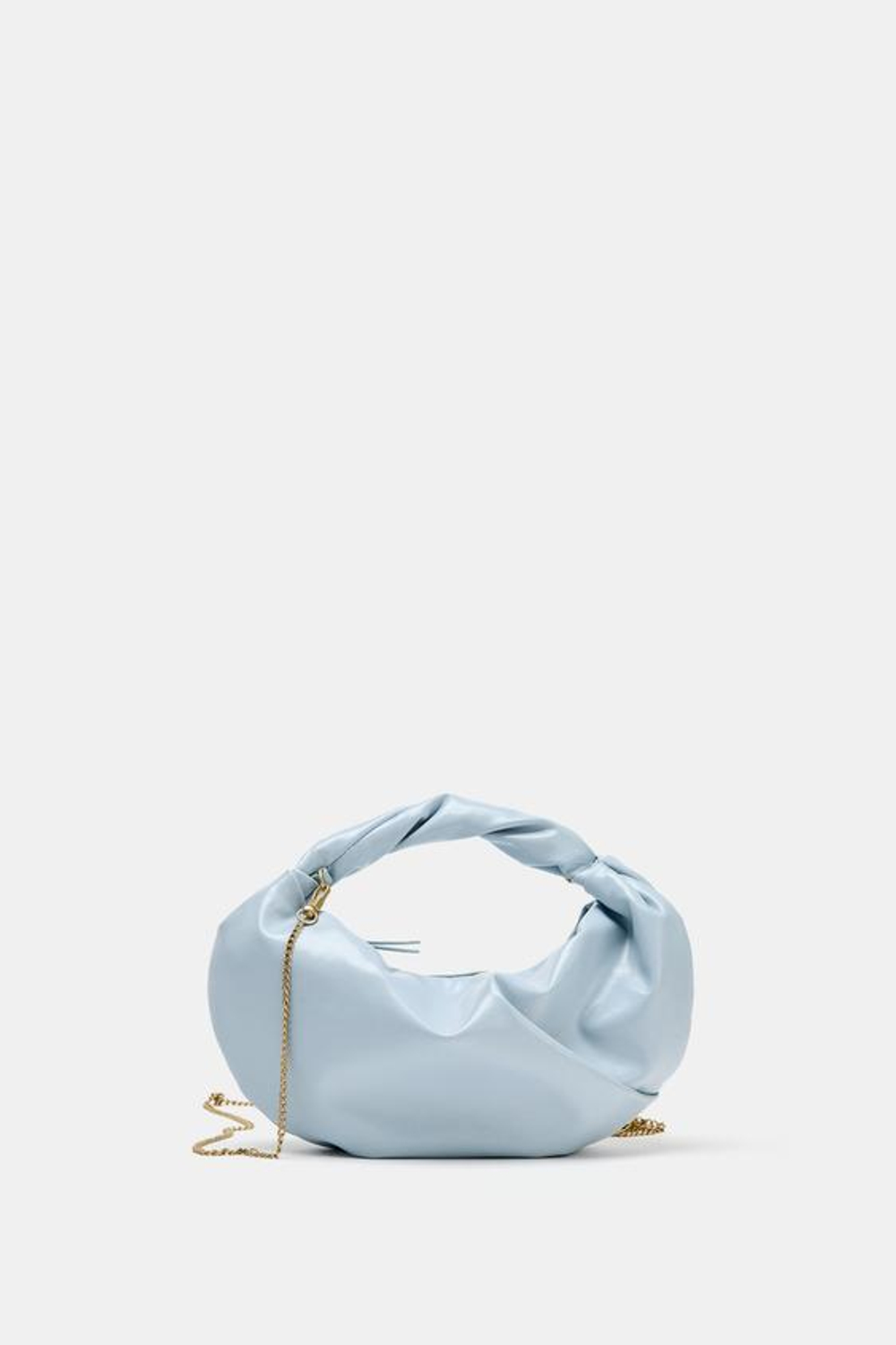 ZARA СУМКА СО СБОРКАМИ, СИНИЙ