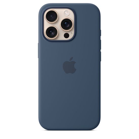 Чехол Silicone Case MagSafe для iPhone 16 Pro Синий