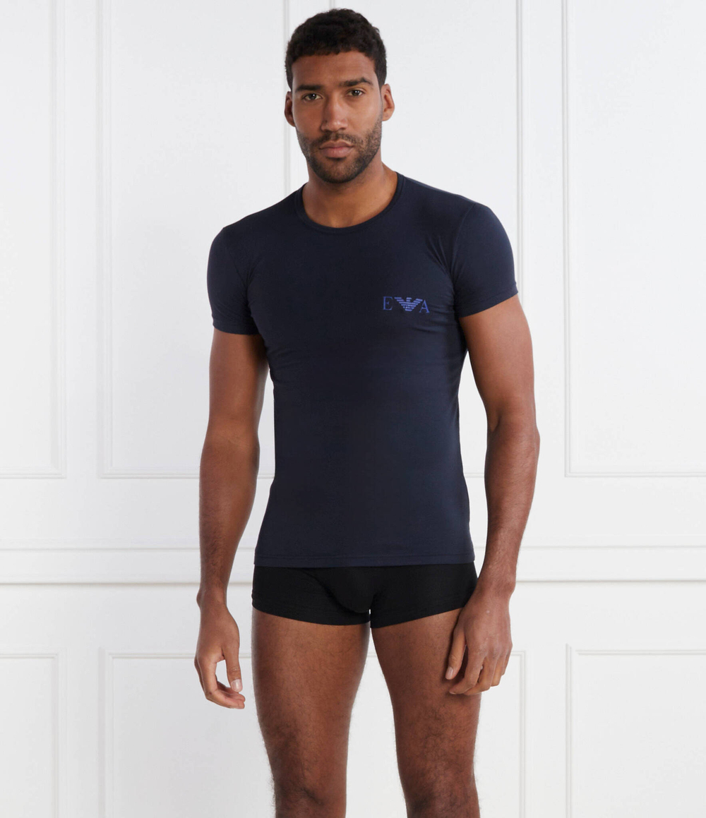 Футболка 2шт. Emporio Armani - темно-синий(111670 4R715)