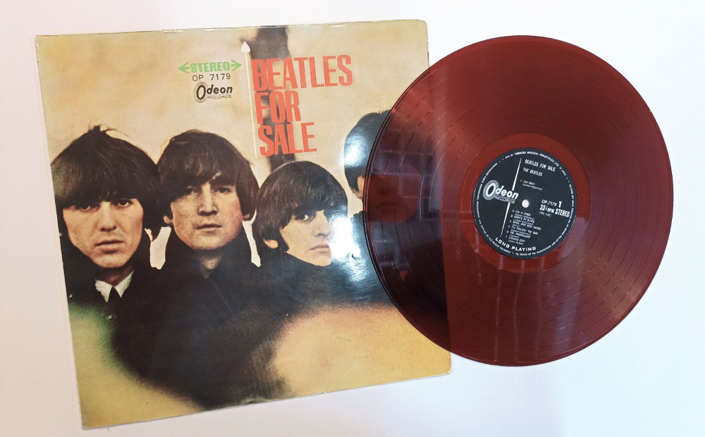 Винтажная виниловая пластинка LP The Beatles Beatles For Sale (Japan 1965) (Red Vinyl)