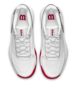Теннисные кроссовки Wilson Rush Pro 5 CTC - bright white/wilson red/microchip