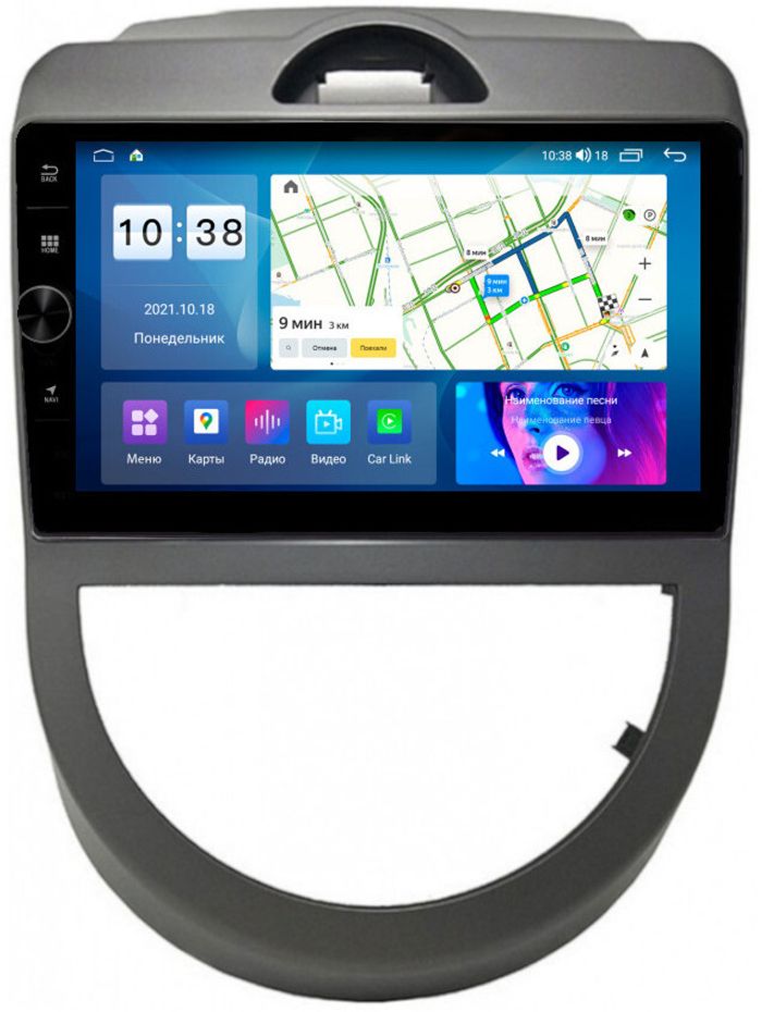 Магнитола для KIA Soul 2008-2011 (AM) - Parafar PF528LHDAV на Android 12, Быстрая, CarPlay, 4G SIM-слот